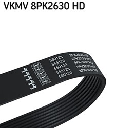 V-Ribbed Belt VKMV 8PK2630 HD