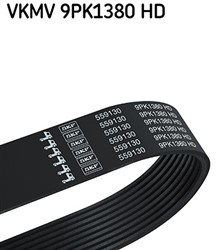 V-Ribbed Belt VKMV 9PK1380 HD