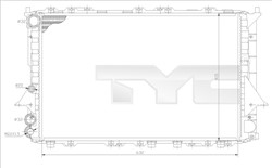 Variklio radiatorius TYC TYC 702-0027