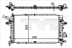 Variklio radiatorius TYC TYC 725-0046