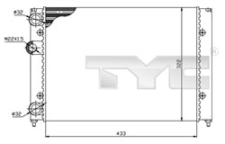 Variklio radiatorius TYC TYC 737-0039_0