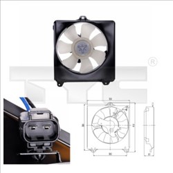 Fan, engine cooling TYC 836-0007_0