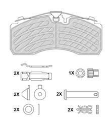 Brake Pad Set, disc brake FCV1275PTS_1