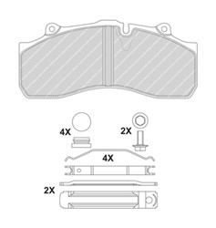 Brake Pad Set, disc brake FCV1367B_1