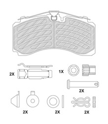 Brake Pad Set, disc brake FCV4725PTS