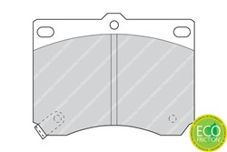 Brake Pad Set, disc brake FDB714_2