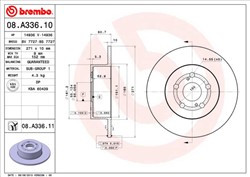 Bremžu disks BREMBO 08.A336.11 (pārdošanas vienība - 1 gab.)_2