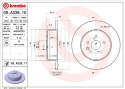 Bremžu disks BREMBO 08.A338.11 (pārdošanas vienība - 1 gab.)_2
