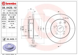 Bremžu disks BREMBO 08.A429.11 (pārdošanas vienība - 1 gab.)_2