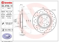 Bremžu disks BREMBO 08.A759.1X (pārdošanas vienība - 1 gab.)_2
