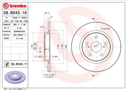 Bremžu disks BREMBO 08.B045.11 (pārdošanas vienība - 1 gab.)_2