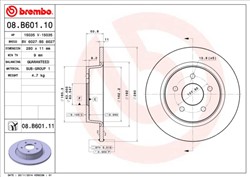 Bremžu disks BREMBO 08.B601.11 (pārdošanas vienība - 1 gab.)_2