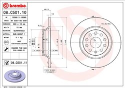 Bremžu disks BREMBO 08.C501.11 (pārdošanas vienība - 1 gab.)_2