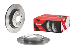 Brake disc Xtra (1 pcs) rear L/R fits MERCEDES A (W176), B SPORTS TOURER (W246, W242), CLA (C117), CLA SHOOTING BRAKE (X117), GLA (X156)_1