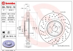 Гальмівний диск BREMBO 09.7812.1X_2