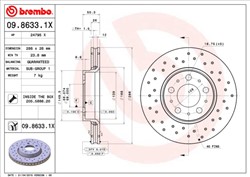 Brake disc Xtra (1 pcs) front L/R fits VOLVO S60 I, S70, S80 I, V70 I, V70 II, XC70 I_2