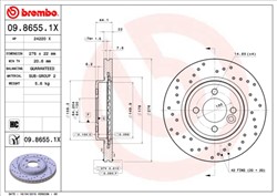 Brake disc Xtra (1 pcs) front L/R fits MINI (R50, R53), (R52)_2