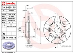 Brake disc Max (1 pcs) front L/R fits MINI (R50, R53), (R52)_1