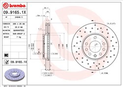 Bremžu disks BREMBO 09.9165.1X (pārdošanas vienība - 1 gab.)_2