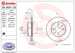 Bremžu disks BREMBO 09.9537.20 (pārdošanas vienība - 1 gab.)_2