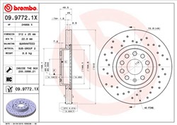Bremžu disks BREMBO 09.9772.1X (pārdošanas vienība - 1 gab.)_2