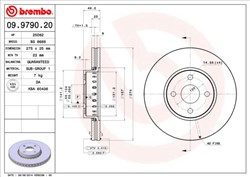 Bremžu disks BREMBO 09.9790.20 (pārdošanas vienība - 1 gab.)_0