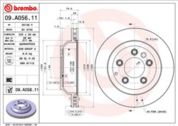Bremžu disks BREMBO 09.C884.11_0