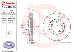 Bremžu diski BREMBO 09.A529.10