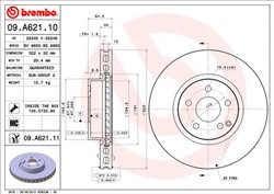Bremžu disks BREMBO 09.A621.11 (pārdošanas vienība - 1 gab.)_2