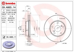 Bremžu disks BREMBO 09.A865.11 (pārdošanas vienība - 1 gab.)_2