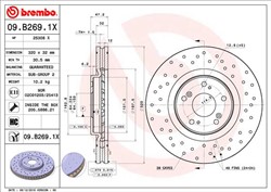Bremžu diski BREMBO 09.B269.1X