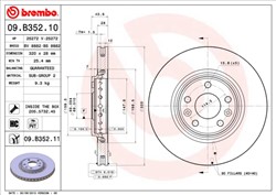 Bremžu disks BREMBO 09.B352.11 (pārdošanas vienība - 1 gab.)_2