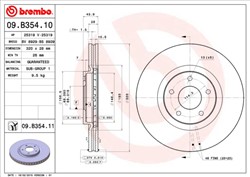Bremžu disks BREMBO 09.B354.11 (pārdošanas vienība - 1 gab.)_2