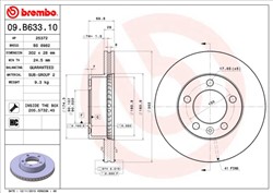 Bremžu disks BREMBO 09.B633.10 (pārdošanas vienība - 1 gab.)_2