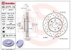 Bremžu diski BREMBO 09.C171.1X