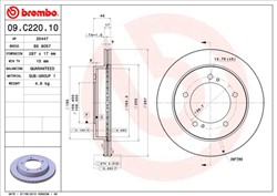 Bremžu disks BREMBO 09.C220.10 (pārdošanas vienība - 1 gab.)_2