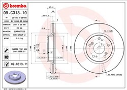 Bremžu disks BREMBO 09.C313.11 (pārdošanas vienība - 1 gab.)_2