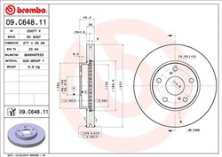 Bremžu diski BREMBO 09.C648.11