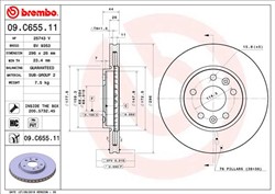 Bremžu diski BREMBO 09.C655.11
