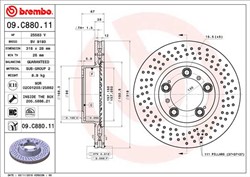 Bremžu disks BREMBO 09.C880.11 (pārdošanas vienība - 1 gab.)_2