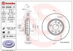 Bremžu diski BREMBO 09.D509.11