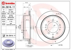 Bremžu diski BREMBO 09.D618.11