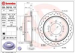 Bremžu diski BREMBO 09.D618.1X