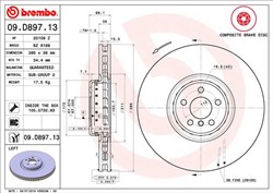 Divdaļīgs bremžu disks BREMBO 09.D897.13 (pārdošanas vienība - 1 gab.)_0
