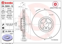 Bremžu diski BREMBO 09.D900.13