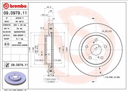 Тормозной диск BREMBO 09.D979.11