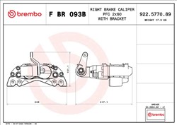Brake caliper F BR 093B_1