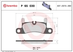 Bremžu kluču komplekts BREMBO P 65 030_0