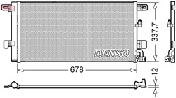 Kliimasüsteemi kondensaator DENSO DCN02001