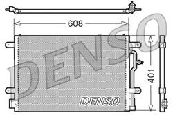 DENSO Kliimasüsteemi kondensaator DCN02012
